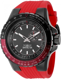 Invicta Aviator Quartz Gunmetal Dial Mens Watch 49724