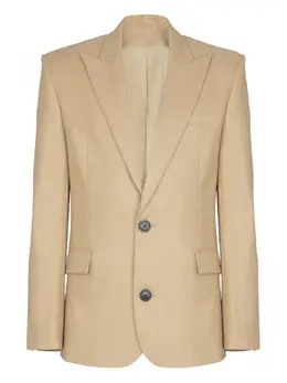 Balmain: Бежевые пиджаки 