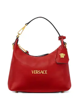 Versace Tag logo-plaque leather shoulder bag 31127818