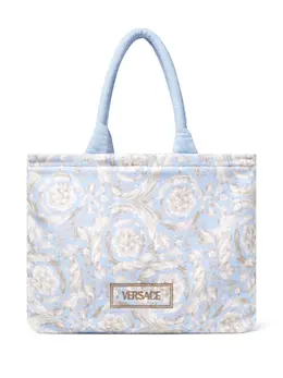 Versace Barocco terry.towelling tote bag 23497617