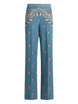 ETRO: Брюки с растительным принтом 