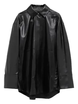 LOEWE: Кожаная рубашка 