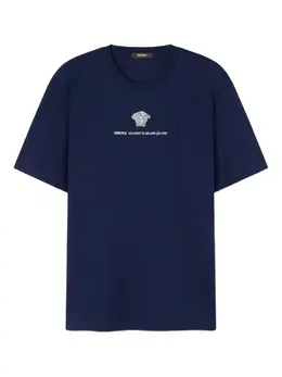 Versace: Синяя футболка  Medusa Head