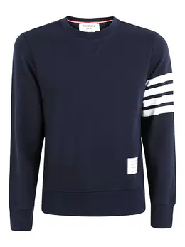 Thom Browne: Голубой свитер  4-Bar