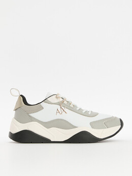 Armani Exchange: Серые кроссовки 