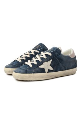Golden Goose Deluxe Brand: Синие кеды  Super Star