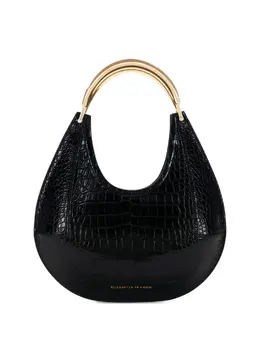 Сумка среднего размера через плечо с тиснением под крокодила Elisabetta Franchi, черный 30696849 | черный