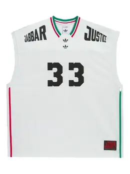 adidas: Белая майка 