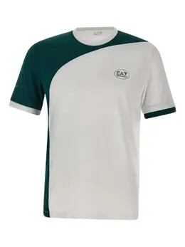 Ea7 Emporio Armani: Белая футболка 