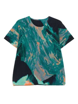 Homme Plissé Issey Miyake: Футболка с принтом 