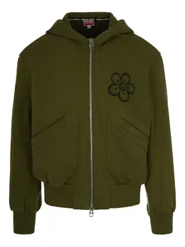 Kenzo: Толстовка с цветочным принтом 