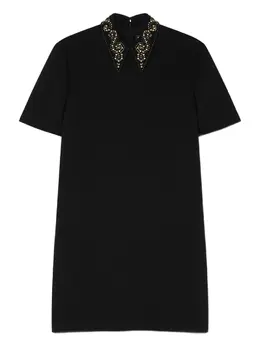 Versace: Платье с воротником 