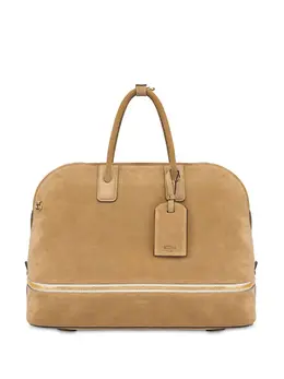 Moschino: Бежевая сумка-шоппер 