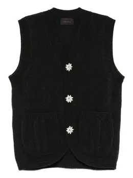 Simone Rocha: Жилет с растительным принтом 