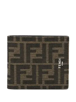 Fendi FF-jacquard leather wallet 22454729