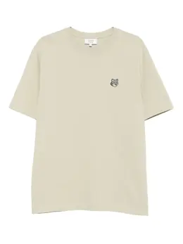 Maison Kitsuné: Бежевая футболка 