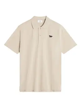 Maison Kitsuné: Бежевое поло 