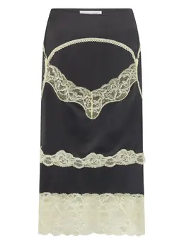 Marine Serre: Кружевная юбка 