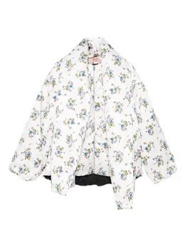 Nº21: Куртка с растительным принтом 