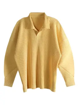 Homme Plissé Issey Miyake: Поло с длинным рукавом 