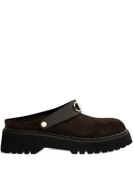 Gucci: Коричневые сабо  Horsebit