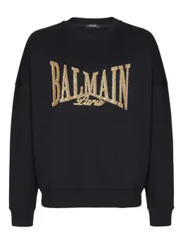 Balmain: Чёрный свитшот 