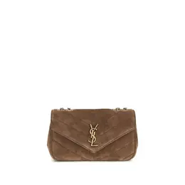 Saint Laurent Brown Calf Leather Bos Taurus Shoulder Bag sa801437aaey62358bb