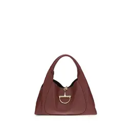 Gucci Bordeaux Calf Leather Bos Taurus Shoulder Bag gu837466aaeao6207bb