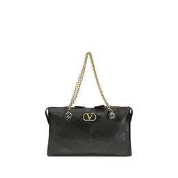 Valentino Garavani Black Lamb Leather Shoulder Bag va7y0b0s70uyf0nobb