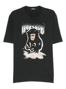 Versace: Футболка с принтом 