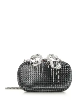 Self-Portrait-Navy Chainmail Clutch Handbags Blu-Donna 52729554010452