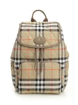 Burberry-Horseshoe Backpack Zaini E Valigie Beige-Donna 52729886736724