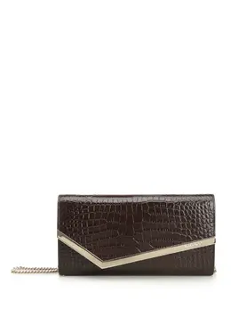 Jimmy Choo-Emmie Clutches Marrone-Donna 52730082984276