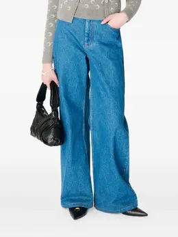 Marine Serre: Светлые джинсы  Moon