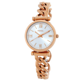 Fossil Carlie Quartz Silver Dial Ladies Watch es5330