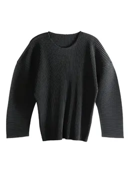 Homme Plissé Issey Miyake: Чёрная футболка 