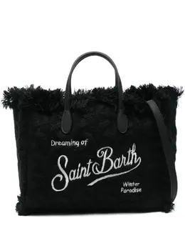 Mc2 Saint Barth fringed-trim logo-embroidered tote bag 32353264