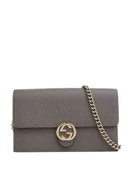 Gucci 2016-2025 Leather Interlocking G Dollar Wallet on Chain crossbody bag 32609670