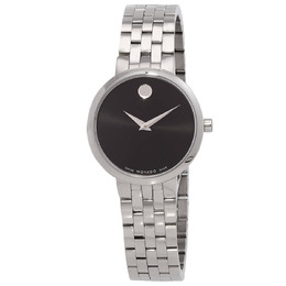 Movado Museum Classic Series Quartz Black Dial Ladies Watch 0607813