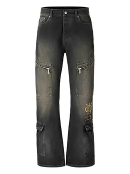 Off-White: Расклешённые джинсы 