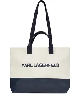 Karl Lagerfeld logo-print tote bag 32021810