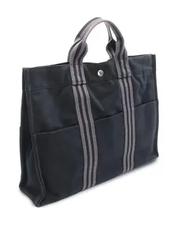 Hermes 2000s striped-handle tote bag 32555401