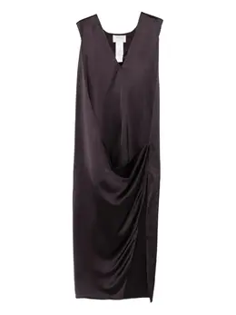 Sportmax: Платье с v-образным вырезом 