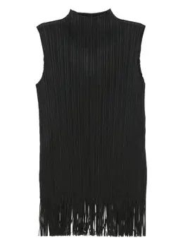 Pleats Please Issey Miyake: Топ бахромой 