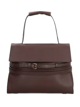 Сумка-шоппер с ручкой сверху и ремнем Moschino, коричневый 31474524 | коричневый