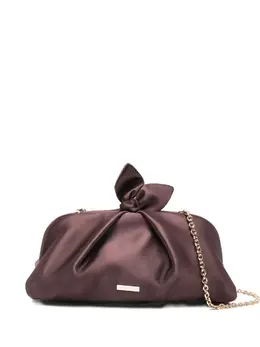 Клатч-цепочка с бантом Aquazzura, коричневый 32532110 | коричневый