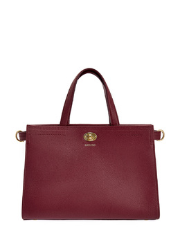 Кожаный тоут Cotswolds с подкладкой Burberry Check 265277