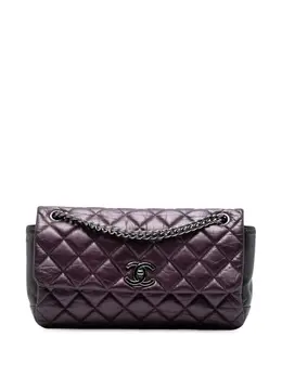 Chanel 2012-2013 Small Bicolor Quilted Aged Calfskin Lady Pearly Flap crossbody bag 32619446