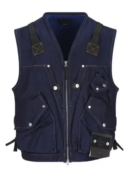 Stone Island: Джинсовый жилет 