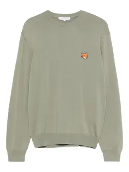 Maison Kitsuné: Зелёный свитер 